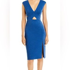 Aidan Mattox blue sparkle dress Size 8 NWT